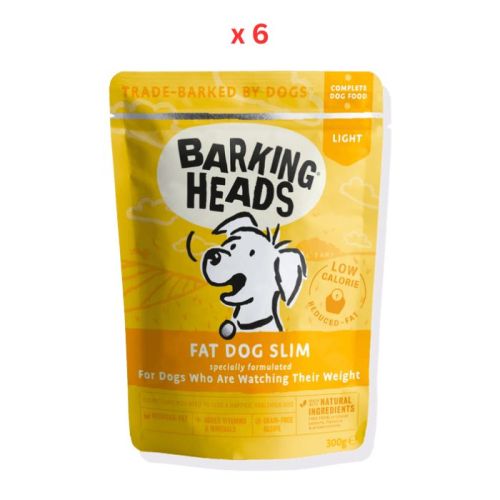 Barking Heads Fat Dog Slim Light Wet Dog Food 300g Pack Of 6