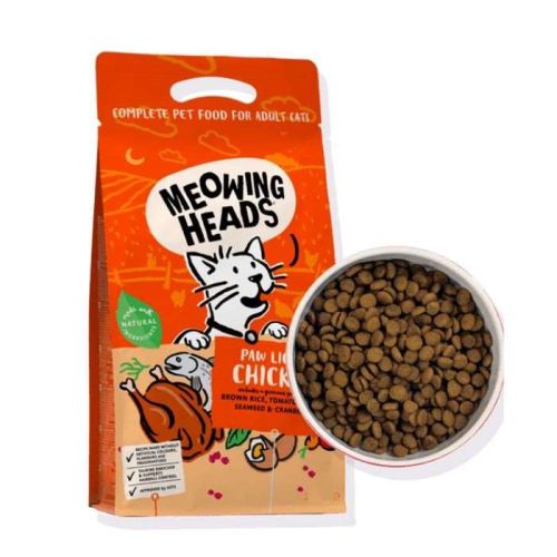 Meowing Heads Paw Lickin' Chicken Adult Dry Cat Food 1.5Kg