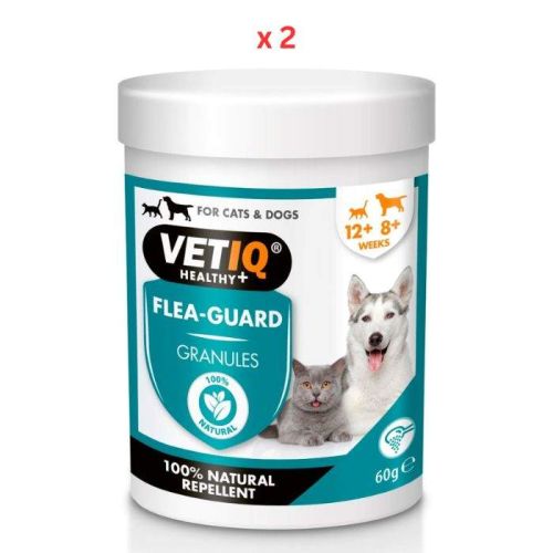 VetIQ Flea-Guard Granules for Cats & Dogs 60g Pack Of 2