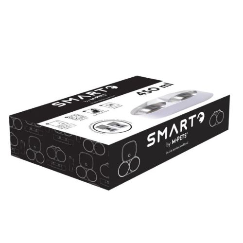 M-Pets Smarto Double Stainless Steel Bowl (Fits M700 & M800 Automatic Feeders)