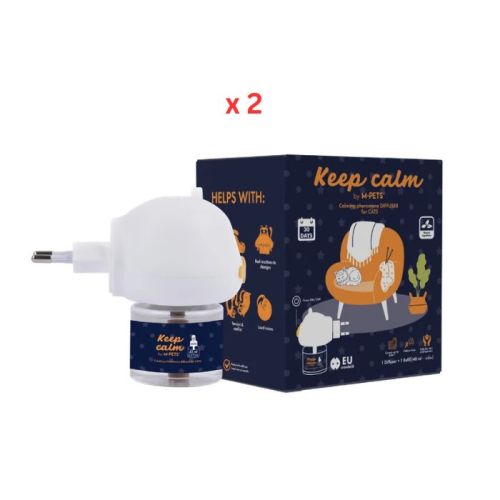 M-Pets Keep Calm Calming Pheromone Diffuser For Cats 48ml Pack Of 2