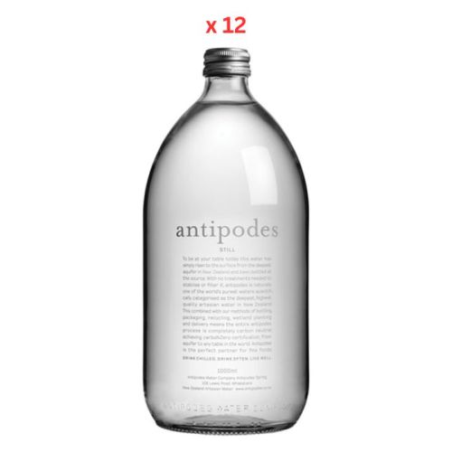 Antipodes Still Water Glass Bottles 1L x 12
