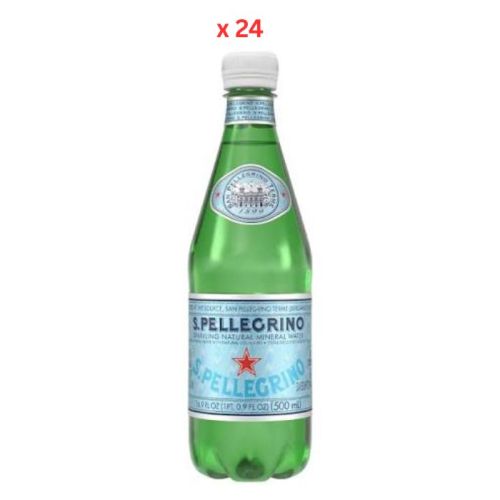 San Pellegrino Natural Sparkling Pet Water 500ml (Pack of 24)
