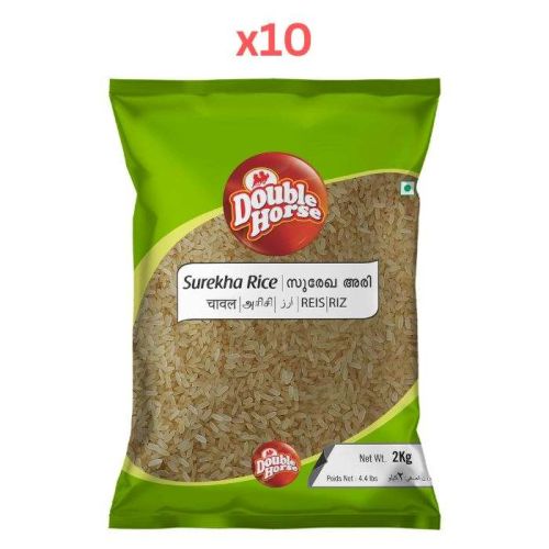 Double Horse Surekha Rice 2Kg Pack of 10 (Dubai Delivery Only)