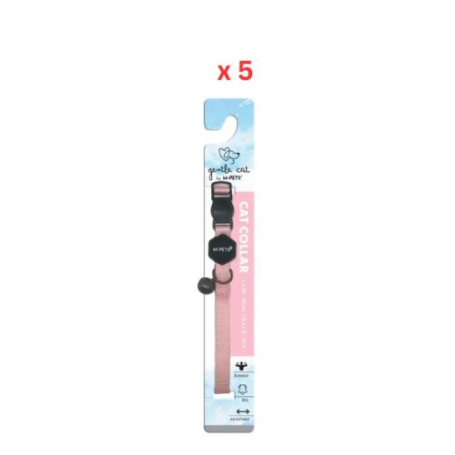 M-Pets Gentle Cat Collar Blush Pink Pack Of 5