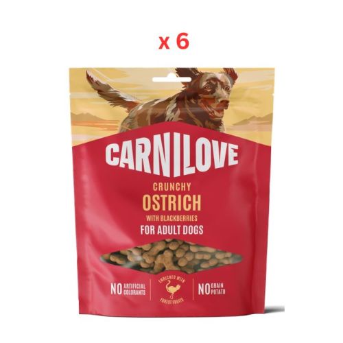 Carnilove Ostrich With Blackberries Crunchy Snack For Dogs 200g Pack Of 6