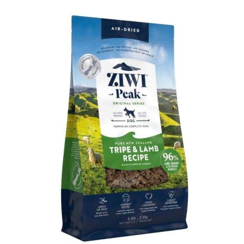 Ziwi Peak Air-Dried Tripe & Lamb Recipe Dry Dog Food 2.5Kg