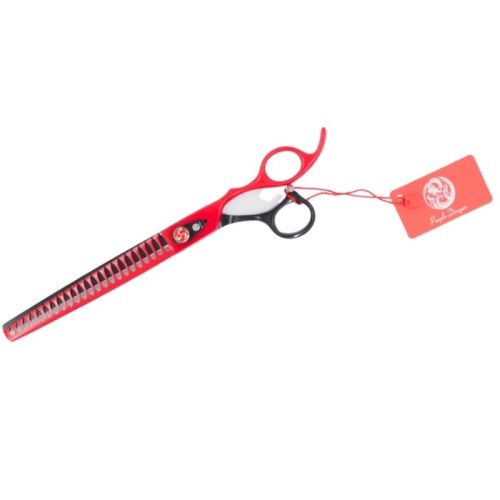 Purple Dragon 8inch Chunker Scissor With Cover For Cat & Dog