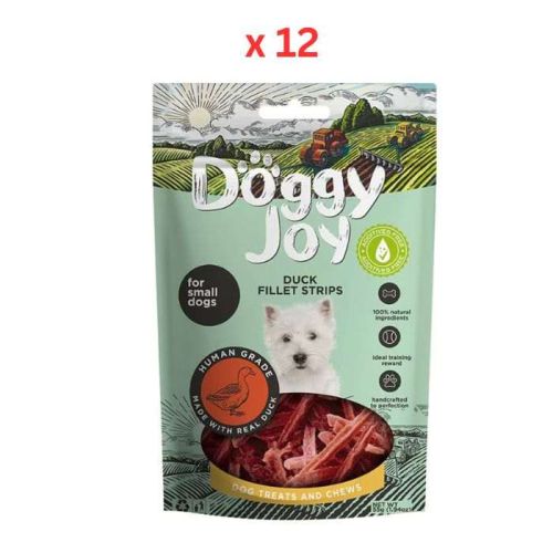 Doggy Joy Duck Fillet Strips Dog Treats 55g Pack Of 12