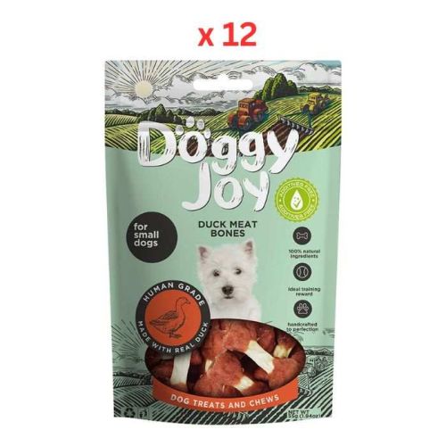 Doggy Joy Duck Meat Bones Dog Treats 55g Pack Of 12