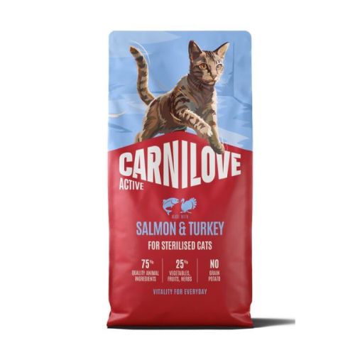 Carnilove Active Salmon & Turkey for Sterilised Adult All Breeds Dry Cat Food 6kg