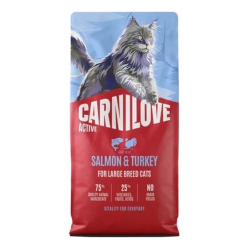 Carnilove Active Salmon & Turkey for Adult Large Breeds Dry Cat Food 6kg