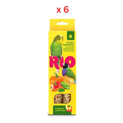 Rio Sticks For Budgies And Exotic Birds With Garden Vegetables 2X40G Pack Of 6