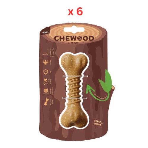 M-Pets Chewood Small Bone Dog Toy Pack Of 6