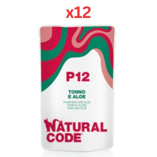 Natural Code Tuna & Aloe Soft Jelly Wet Cat Food 70G (Pack of 12)