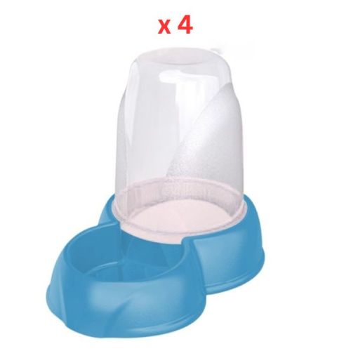 Georplast Eat & Drink Dispenser 1.6L - Blue (Pack of 4)  