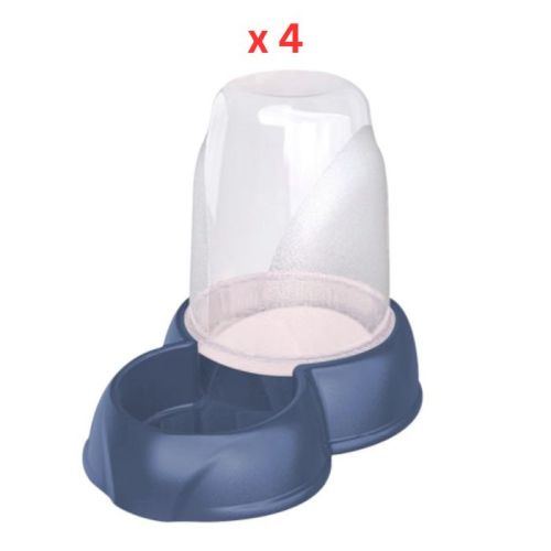 Georplast Eat & Drink Dispenser 1.6L - Navyblue (Pack of 4)