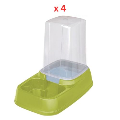 Georplast Eat & Drink Dispenser 3.7L - Limegreen (Pack of 4)