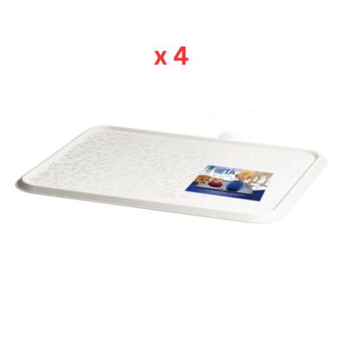 Georplast Beta Food Placemat - White (Pack of 4)