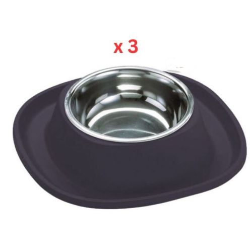 Georplast Soft Touch Stainless Steel Single Bowl Large - Navyblue (Pack of 3)