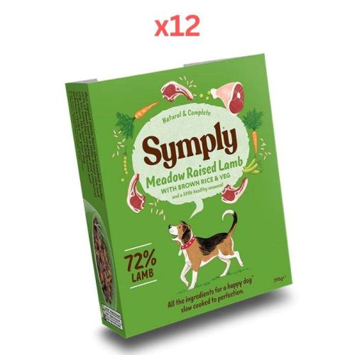 Symply Meadow Raised Lamb Adult Wet Dog Food 395g (Pack of 12)