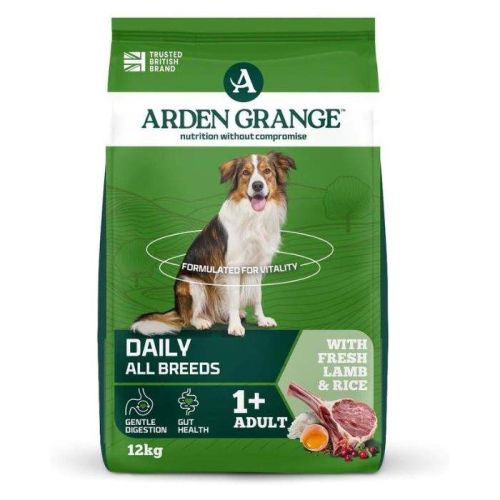 Arden Grange Daily All Breeds Adult Fresh Lamb & Rice Dry Dog Food 12Kg