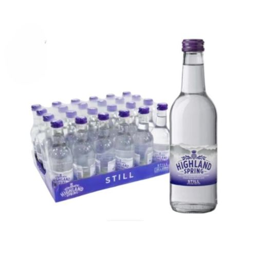 Highland Spring Still Water Glass Bottle 330Ml x 24