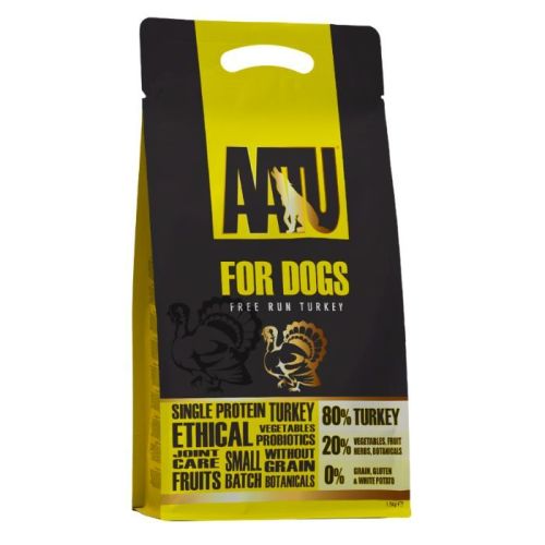 Aatu Free Run Turkey Dry Dog Food 1.5Kg