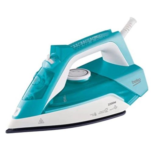 Beko Iron, 2200 Watts, Impact 110 g-min, Continuous Steam 35 g-min, Ceramic Sole, Anti-Limescale Automatic Shut-Off, Turquoise - SIM 3122 T