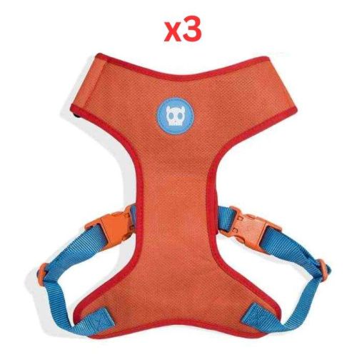 Zee Dog Gibson Adjustable Air Mesh Harness Extra Small (Pack of 3)
