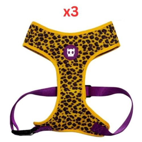 Zee Dog Honey Adjustable Air Mesh Harness Large (Pack Of 3)