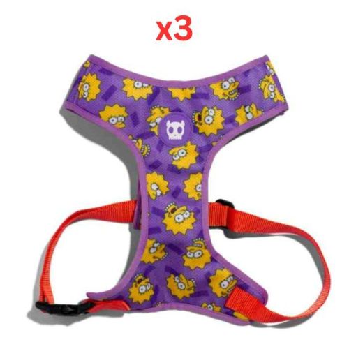 Zee Dog Lisa Simpson Air Mesh Plus Harness Large (Pack Of 3)