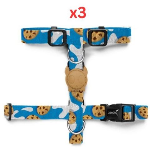 Zee Dog Milky H-Harness Large (Pack Of 3)