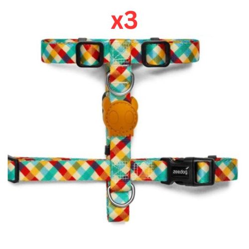 Zee Dog Phantom H-Harness Medium (Pack Of 3)
