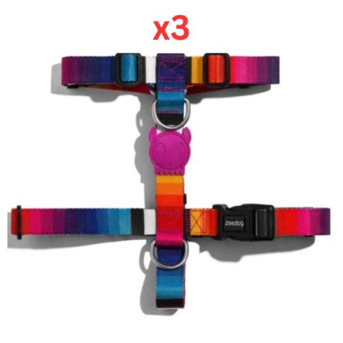 Zee Dog Prisma H-Harness Medium (Pack Of 3)