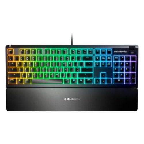 SteelSeries Apex 3 Water Resistant Gaming Keyboard, English US, Black - 64795