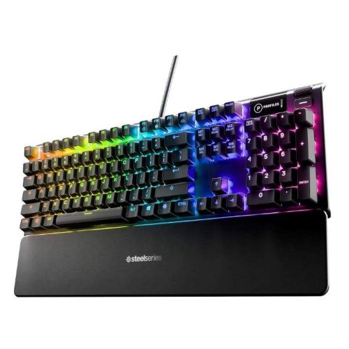 SteelSeries Apex 5 Gaming Keyboard, Hybrid Blue - 64532