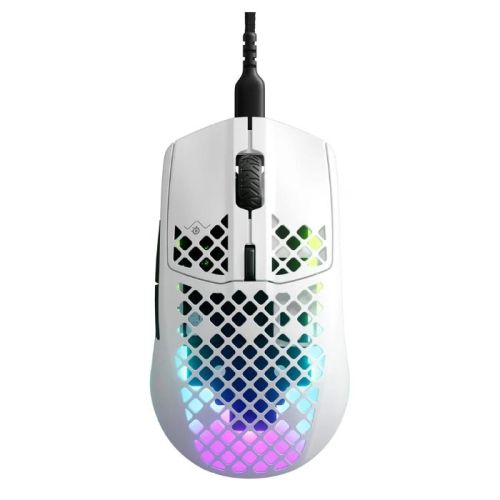 SteelSeries Aerox 3 Wireless Super Light Snow Gaming Mouse, White - 62603