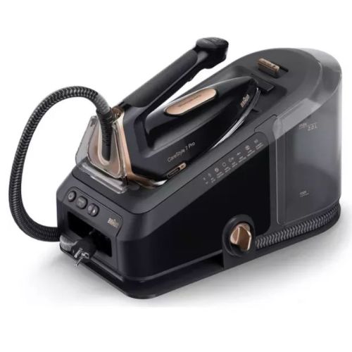 Braun CareStyle 7 Pro Steam Generator Iron, World’s First FreeGlide3D Soleplate, Vertical Ironing, iMode Interface, iCare Mode, Anti-Drip, EloxalPlus, 2L Water Tank, Auto-Off, 2700 Watts, IS 7286 Black