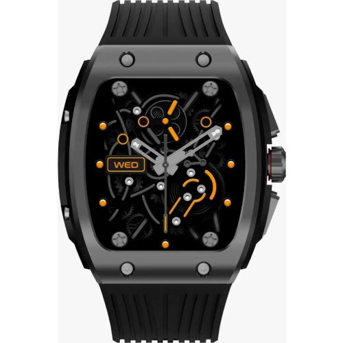 Green Lion, Time Smart Watch 1.76'' HD IPS Display- Black