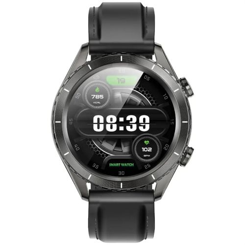 Green Lion Galvin, Smart Watch with 1.43" AMOLED Display- Black 