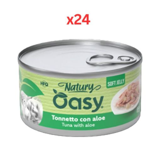 Osay Adult Cat Wet Food Natury Soft Jelly Tuna With Aloe 85g (Pack of 24)