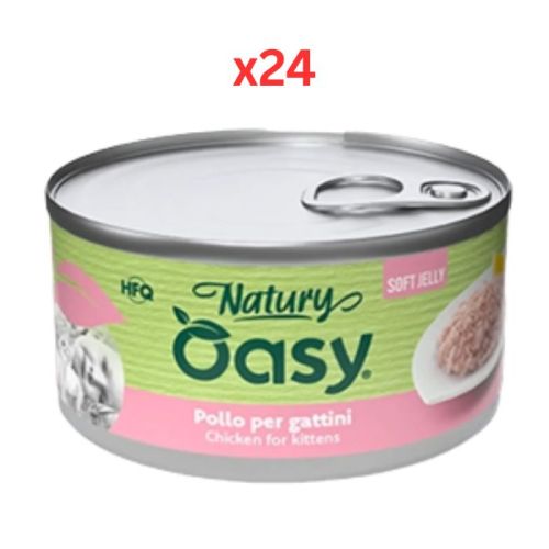 Osay Kitten Wet Food Natury Soft Jelly Chicken 85g (Pack of 24)