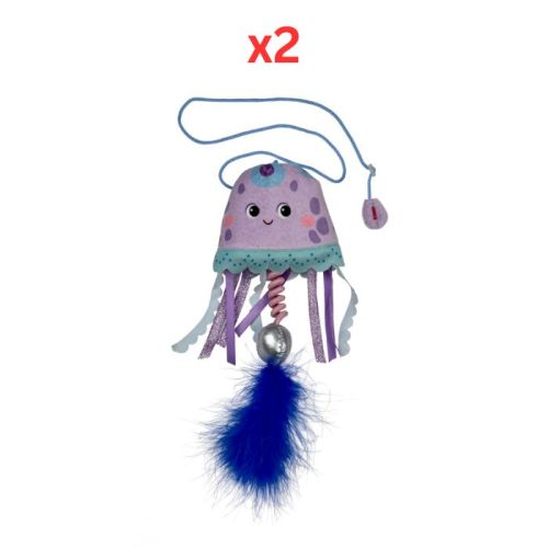Kong Teaser Jellyfish Cat Toy (Pack of 2)