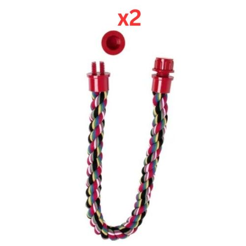 Flamingo Twister Perch Cotton Bird Bar - X-Large (Pack of 2)