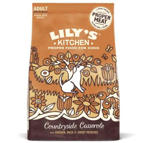 Lily'S Kitchen Countryside Casserole With Chicken Duck & Sweet Potatoes Adult Dry Dog Food 2.5Kg