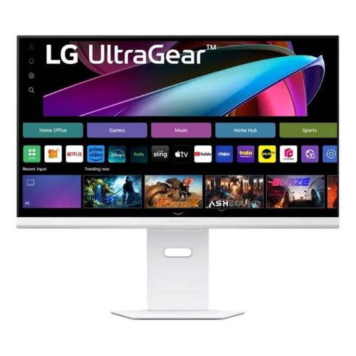 LG UltraGear 32inch UHD 3840X2160 Gaming Monitor, IPS Panel, 144Hz, 1ms, Display Port, HDMI, White - 32G810SA-WAMA