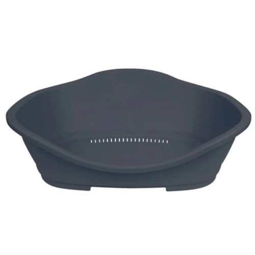 Trixie Sleeper Plastic Dog Bed - Anthracite - 80X53Cm