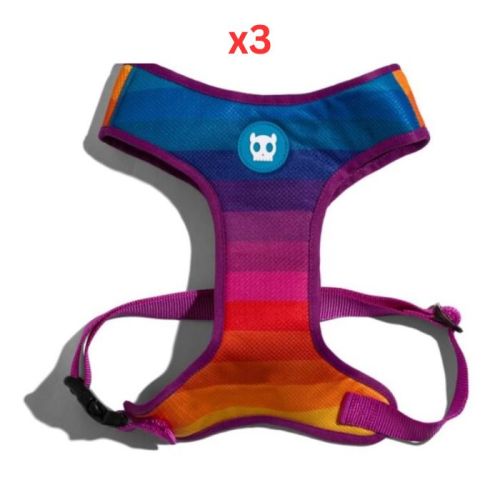 Zee.Dog Prisma Adjustable Air Mesh Harness Small (Pack Of 3)