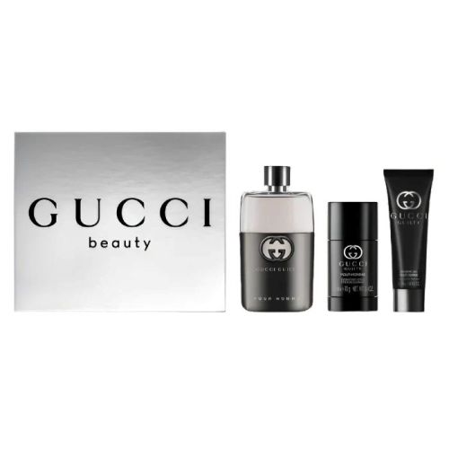 Gucci Guilty Pour Homme EDT 90ml + SGel 50ml + Deo Stick 75ml Set (M)